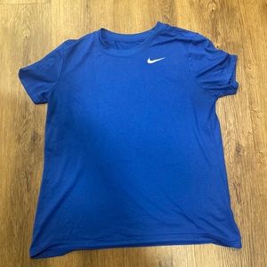 Blue Nike shirt